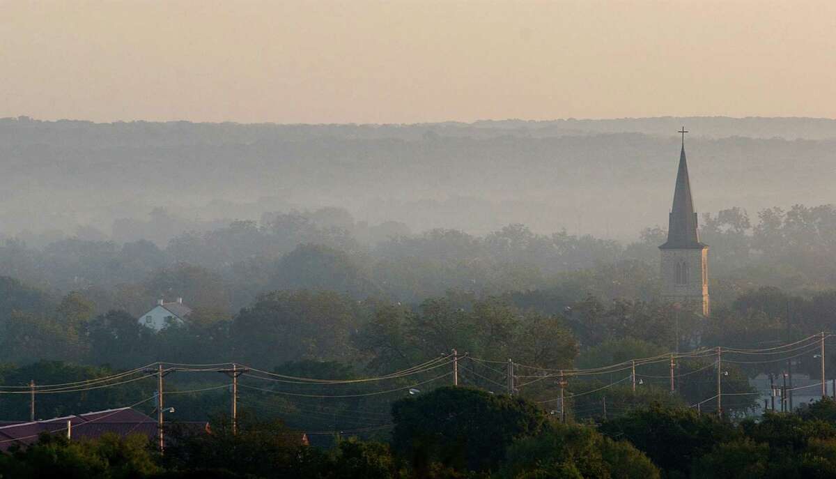 An early morning mist fills Castroville in this file photo.