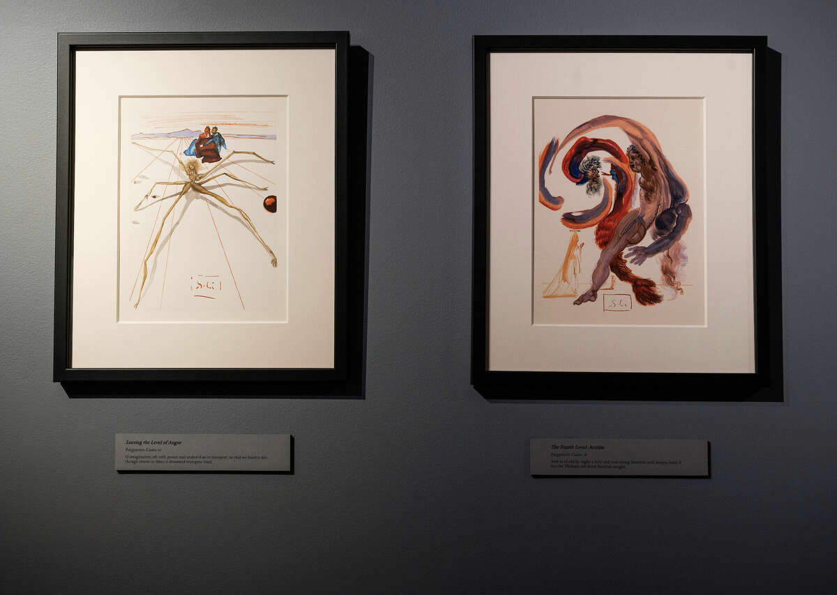 “Salvador Dalí Illustrates The Divine Comedy” will be on view through April 7 at SCSU. 