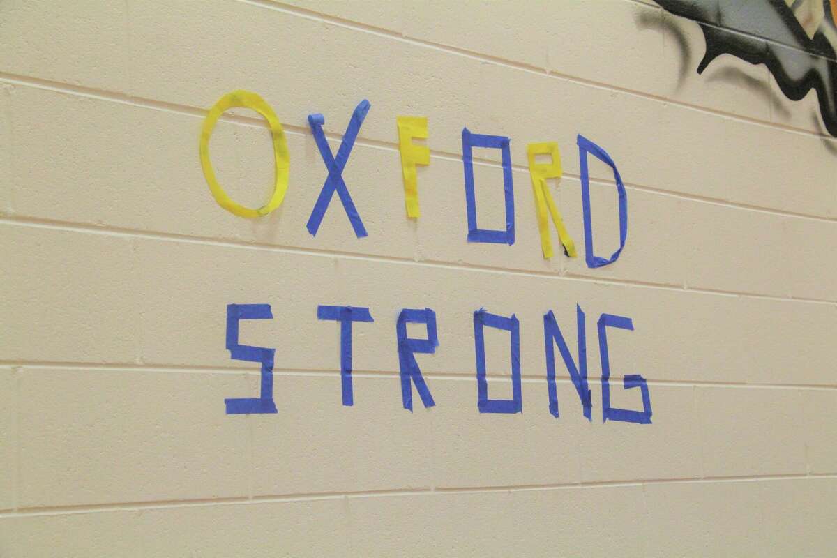 The hallways were decorated with "Oxford Strong" support as Caseville schools held their Oxford fundraiser Feb. 25.