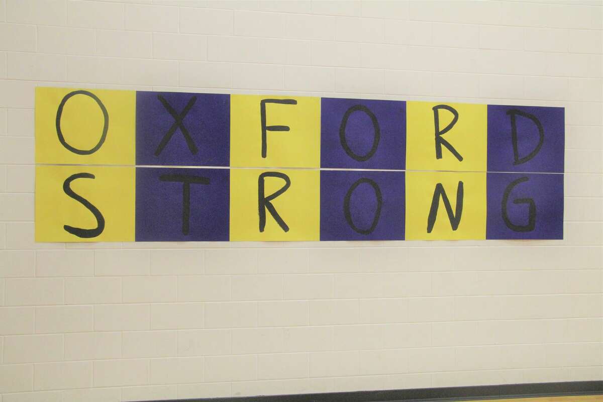 The hallways were decorated with "Oxford Strong" support as Caseville schools held their Oxford fundraiser Feb. 25.