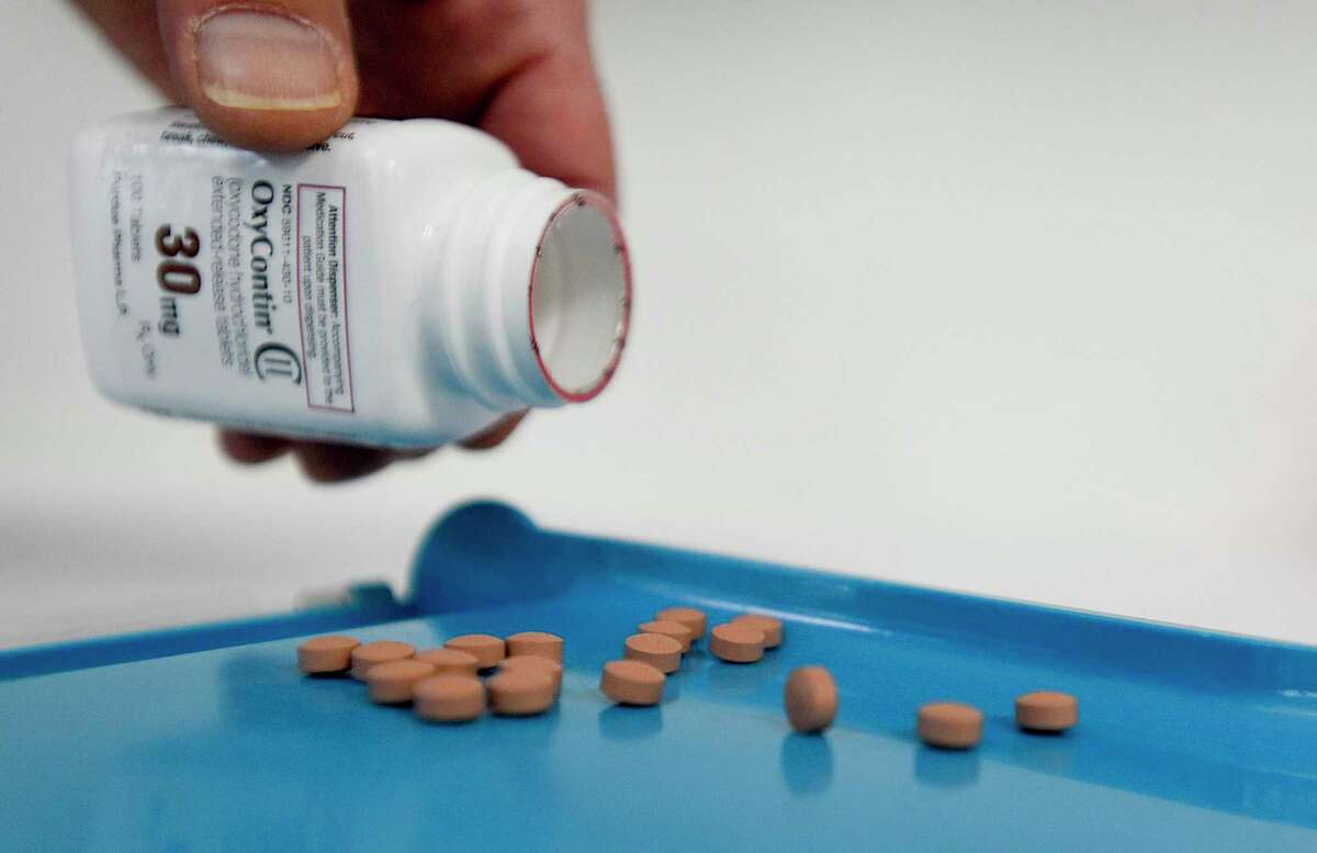 The prescription opioid OxyContin is Stamford-based Purdue Pharma’s top-selling drug.