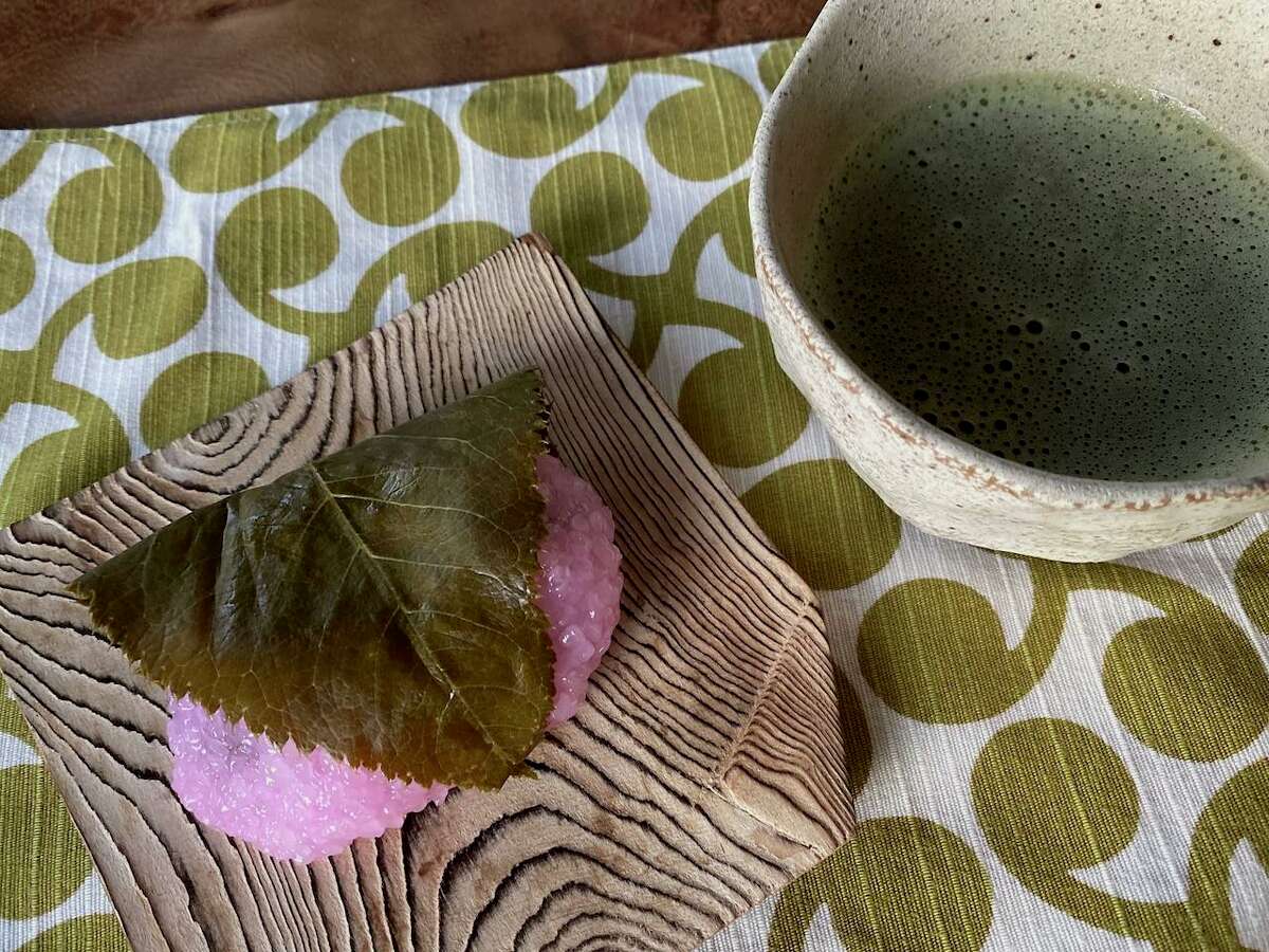 Sakura-mochi are a fleeting, springtime Japanese confection wrapped in a single cherry blossom leaf