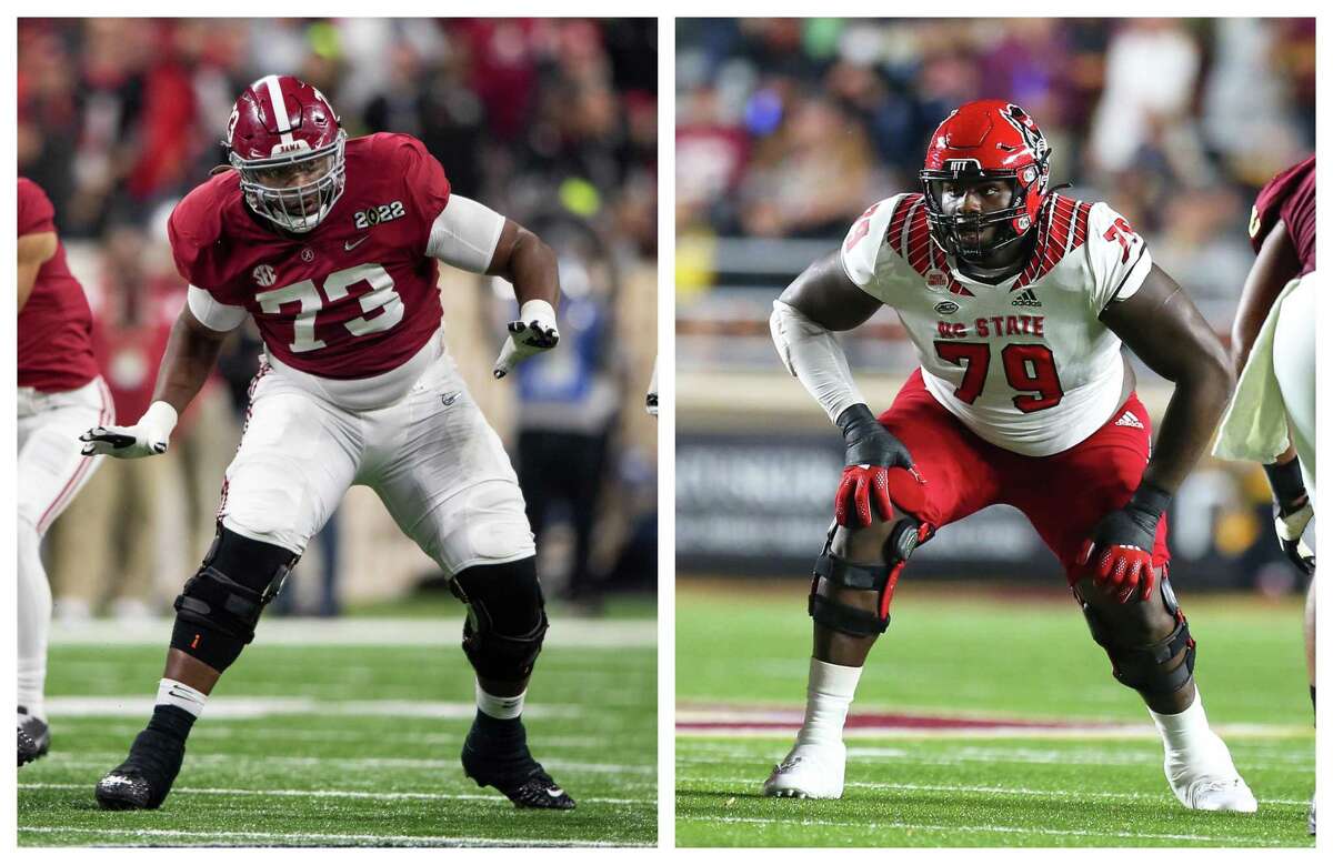 Tackles Evan Neal out of Alabama and Ikem Ekwonu from North Carolina State are potential additions to a rebuilding Texans team.