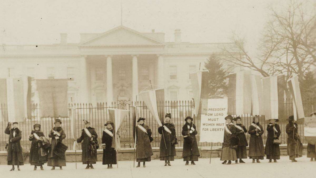 Fighting for women’s right to vote before winning it in 1920, suffragists regularly stood as silent sentinels protesting in Washington, D.C.