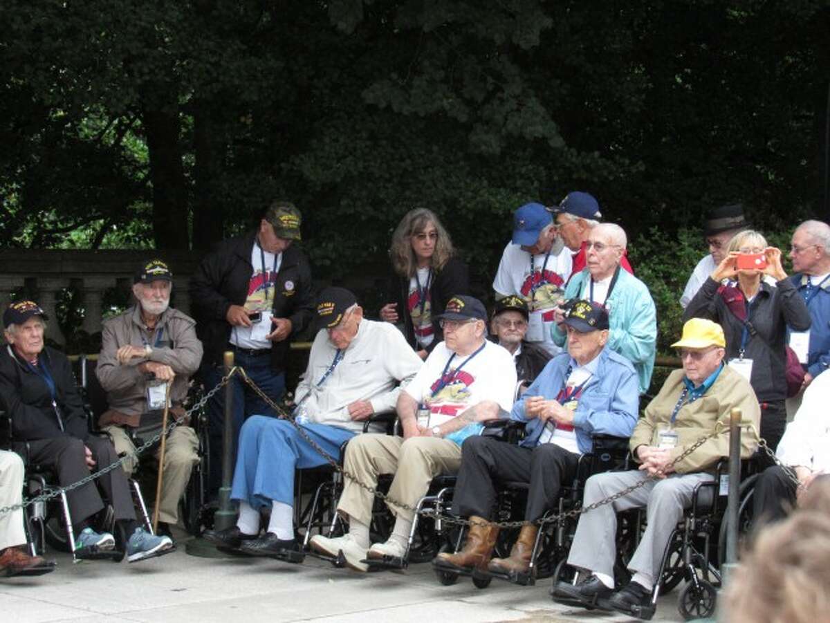 The Flight Support Team in Mecosta County and the surrounding area accompany Mid-Michigan Honor Flight veterans during their trip to Washington D.C. to ensure their health and safety throughout the trip.