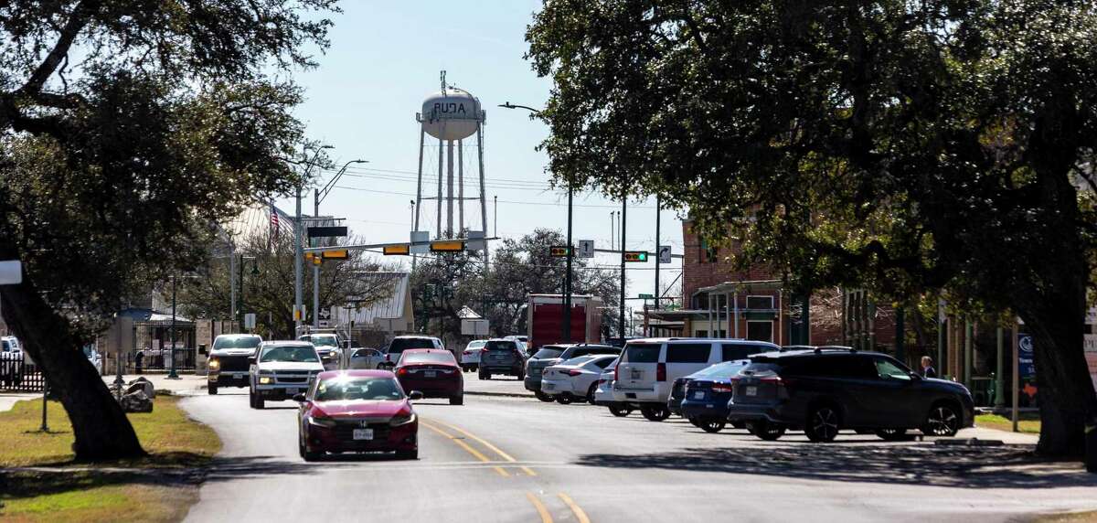 Downtown Buda is seen Monday, Feb. 28, 2022.