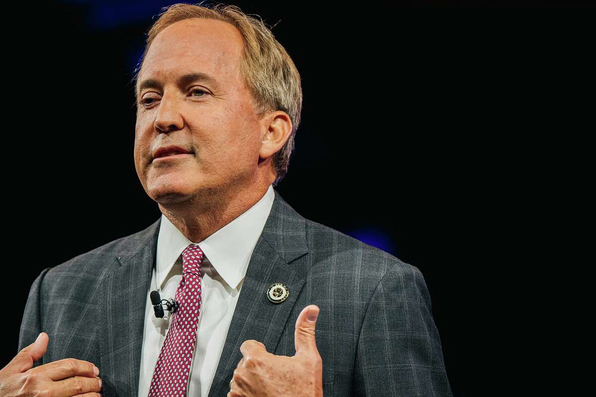 Texas Attorney General Ken Paxton speaks during the Conservative Political Action Conference CPAC held at the Hilton Anatole on July 11, 2021, in Dallas, Texas.