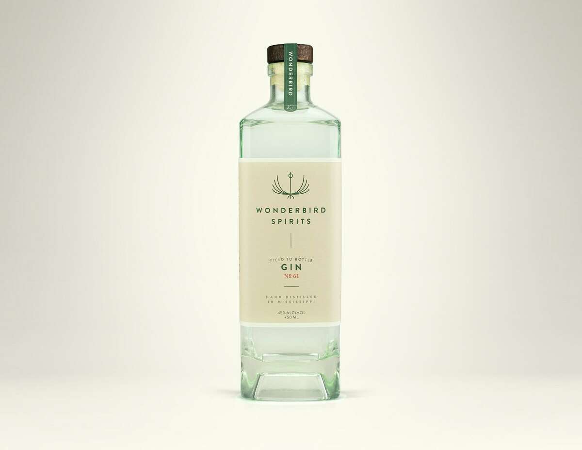 Wonderbird Gin No. 61 is distilled from Mississippi Delta rice and features complex flavors and aromas (floral, citrus, and spice) from 10 botanicals.