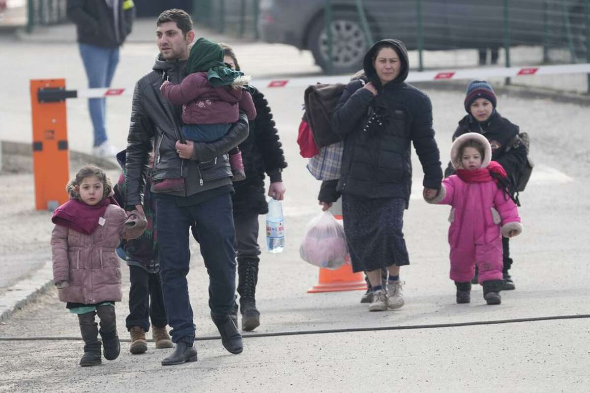 More than 1 million people have fled Ukraine following Russia's invasion in the swiftest refugee exodus in this century, the United Nations said Thursday. (Pictured: Friday, March 4, 2022.)