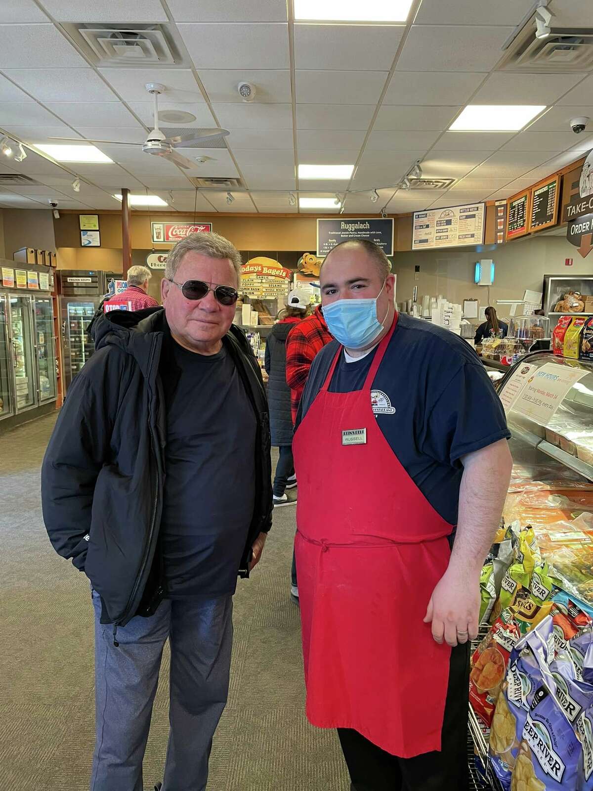 “Star Trek” actor William Shatner stopped by Rein’s Deli in Vernon March 4 for lunch.