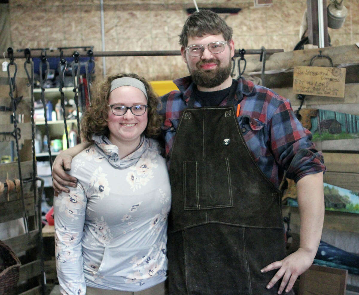 Abby and Travis DeWall are happy to be able to bring their ideas to life through their artistic venture, DeWalls Forge LLC.