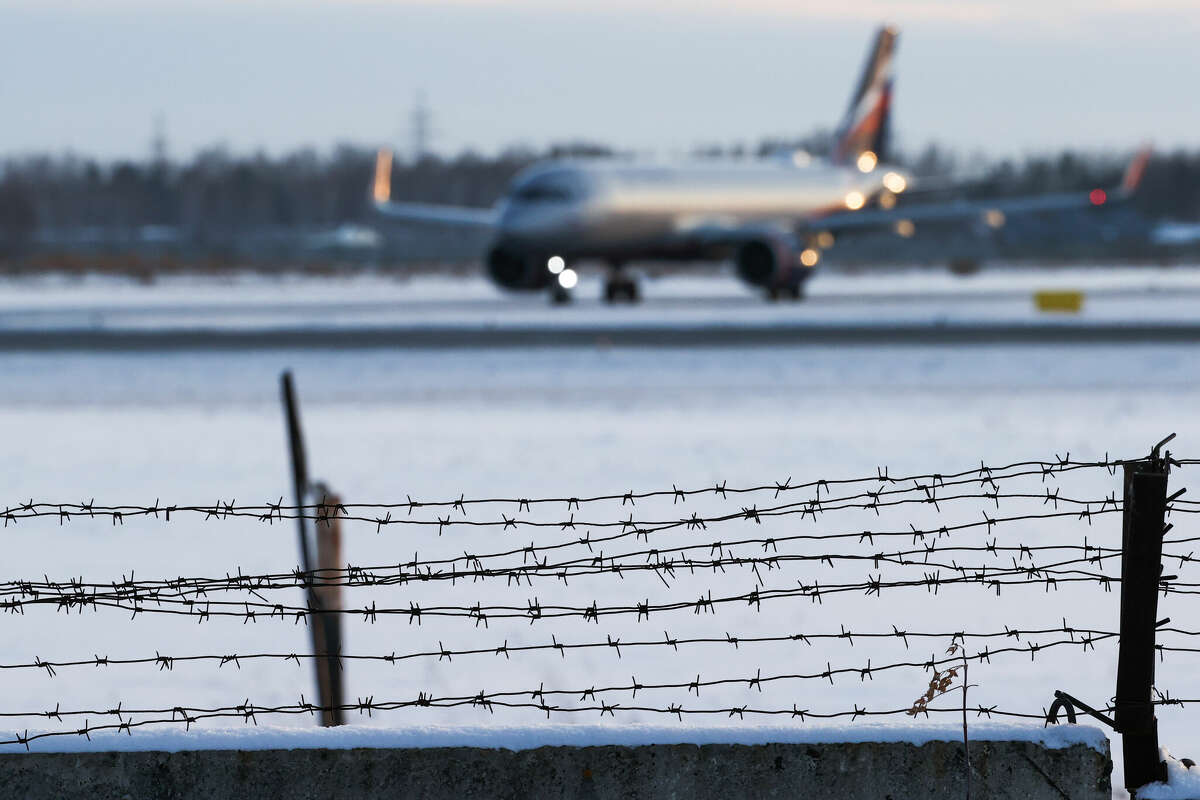 An Airbus A320-251N passenger plane operated by Aeroflot at the Tolmachevo International Airport.