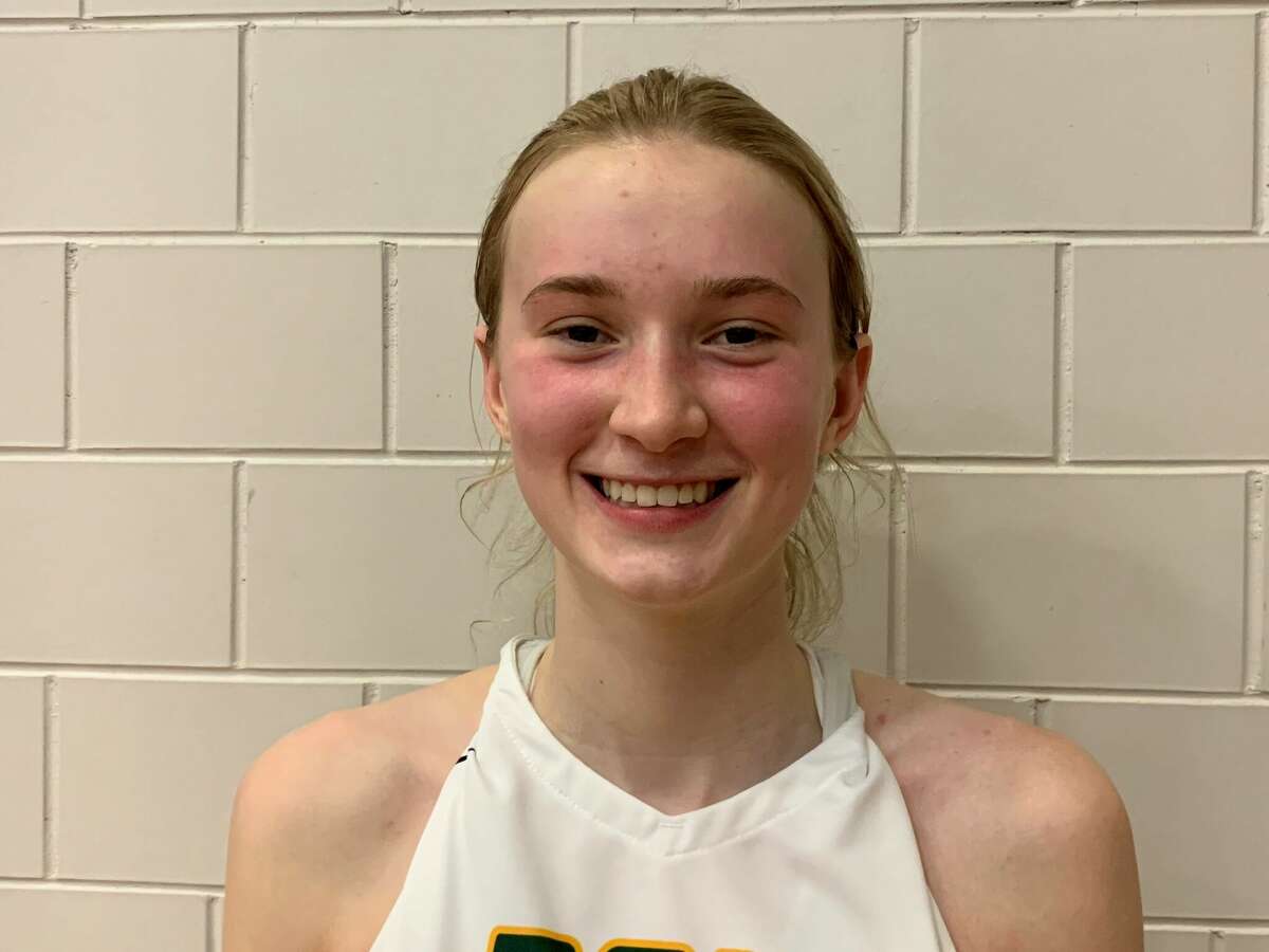 Dow High sophomore Klaire Caldwell had game highs of 37 points and 10 rebounds and tied a school record with 11 3-pointers Friday to lead the Chargers over Bay City Western in a district final.