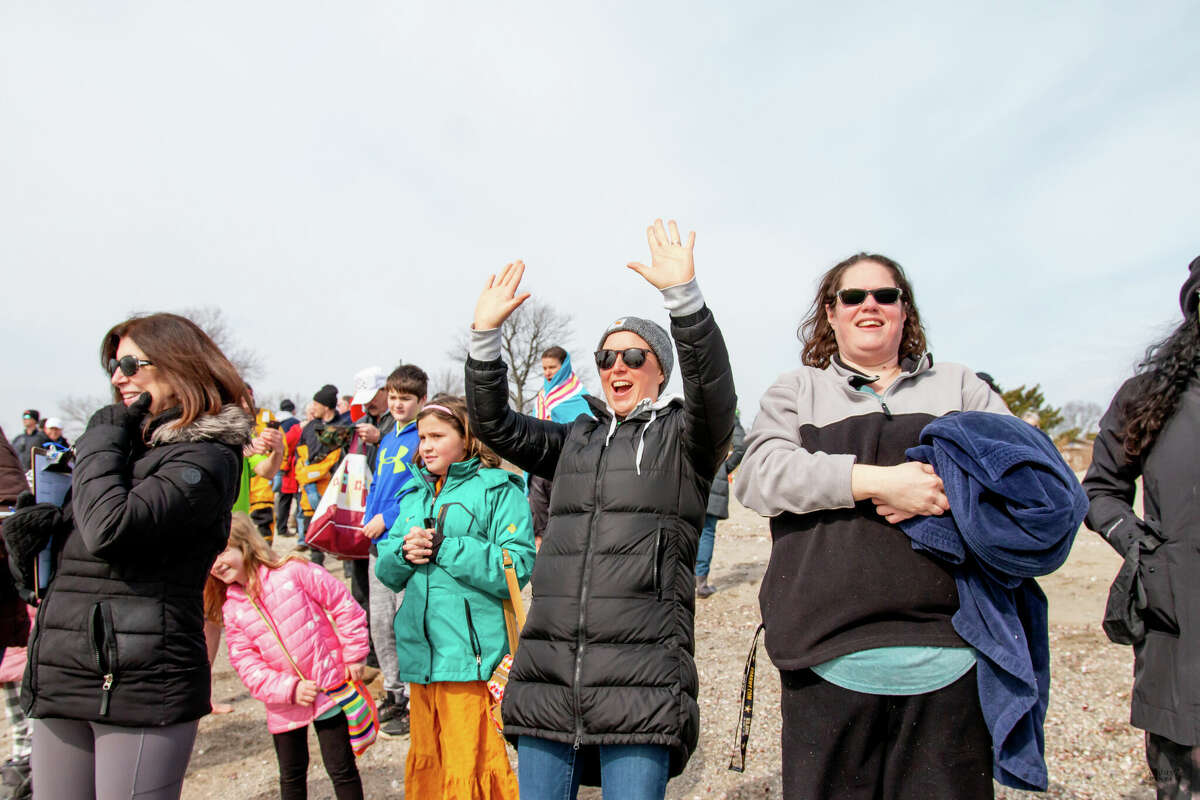 Volunteers ran into the water at Walnut Beach in Milford, Conn. on Saturday, March 5, 2022 to raise money to support Literacy Volunteers of Southern Connecticut. Were you SEEN?