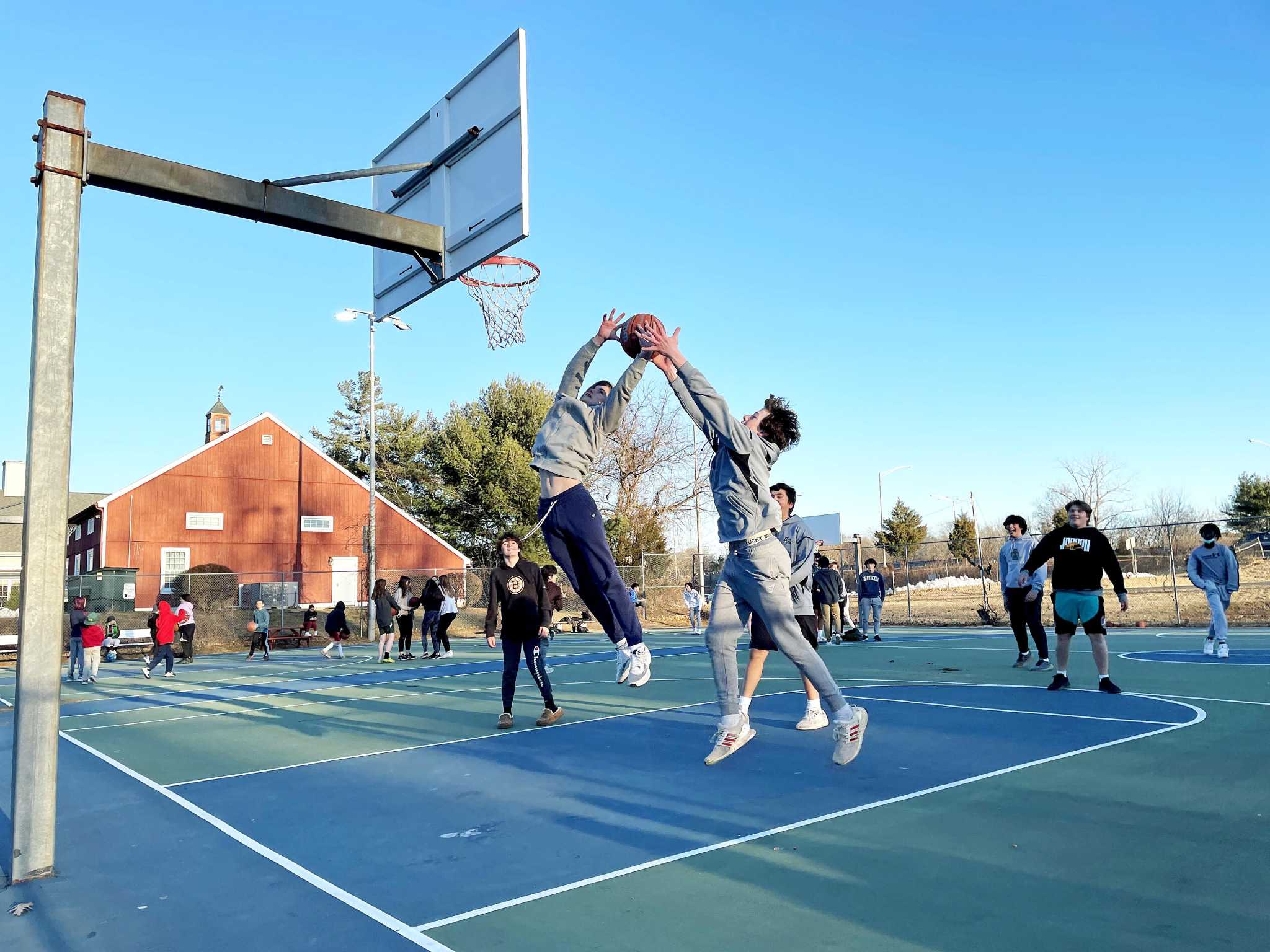 'Save our courts' Guilford parents, kids protest moving basketball courts from public safety complex - Vimarsana News