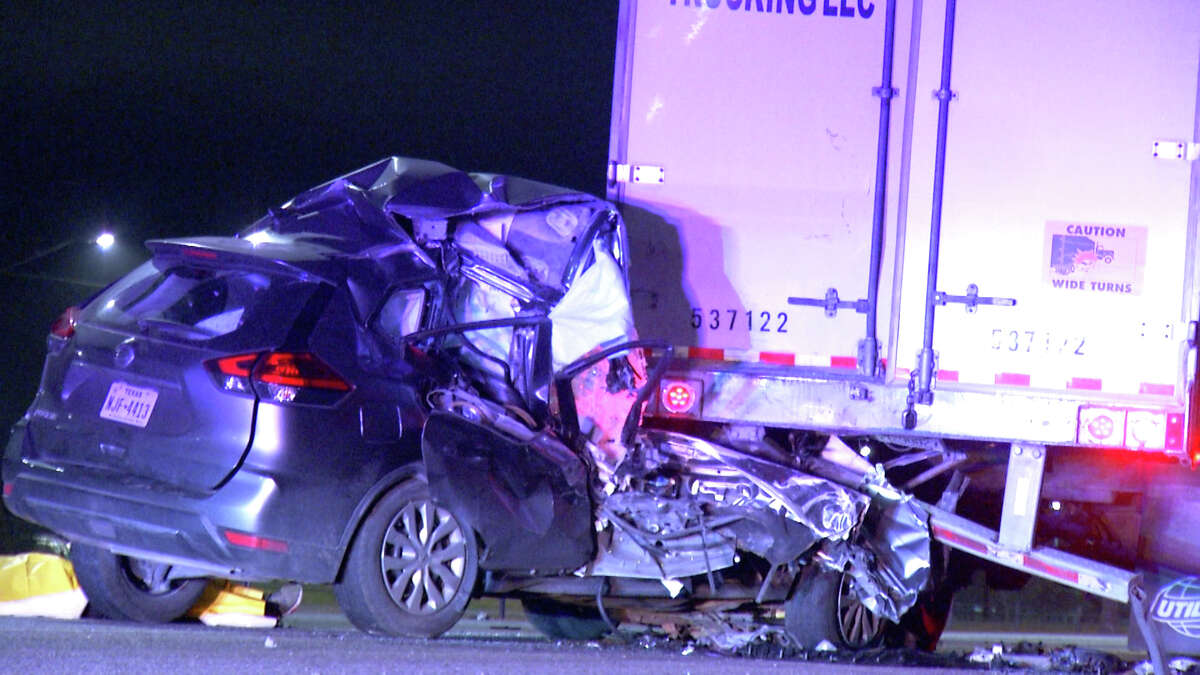 A man died on March 7, 2022, after crashing into the back of a parked 18-wheeler truck on Loop 410.