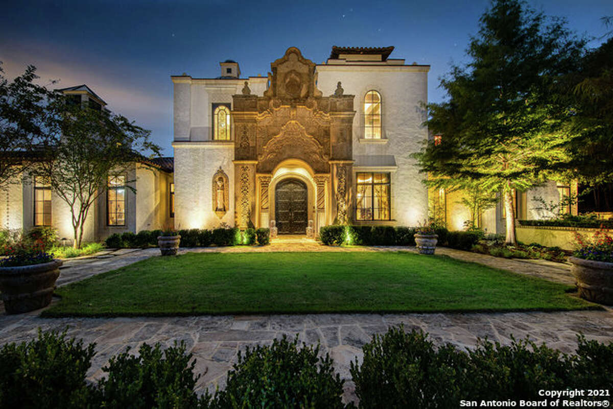The 8,320-square-foot mansion is being touted for its imported details from Asia, India and Europe.