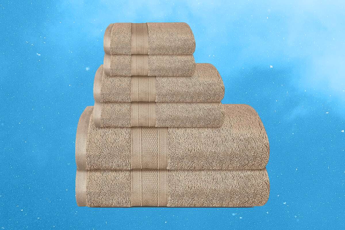 Trident Soft and Plush, 6 Piece Towel Set (2 Bath Towels, 2 Hand