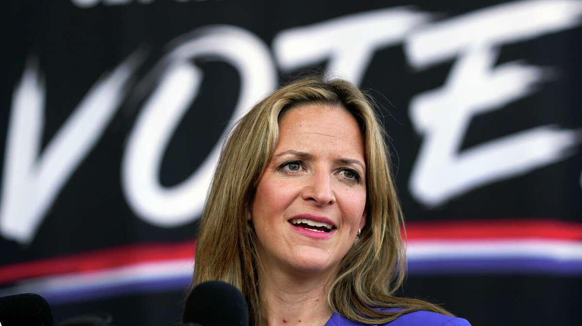 In this Sept. 24, 2020, file photo, Michigan Secretary of State Jocelyn Benson speaks in Detroit. Election officials preparing for this year’s midterms have yet another security concern to add to an already long list – threats from within. 