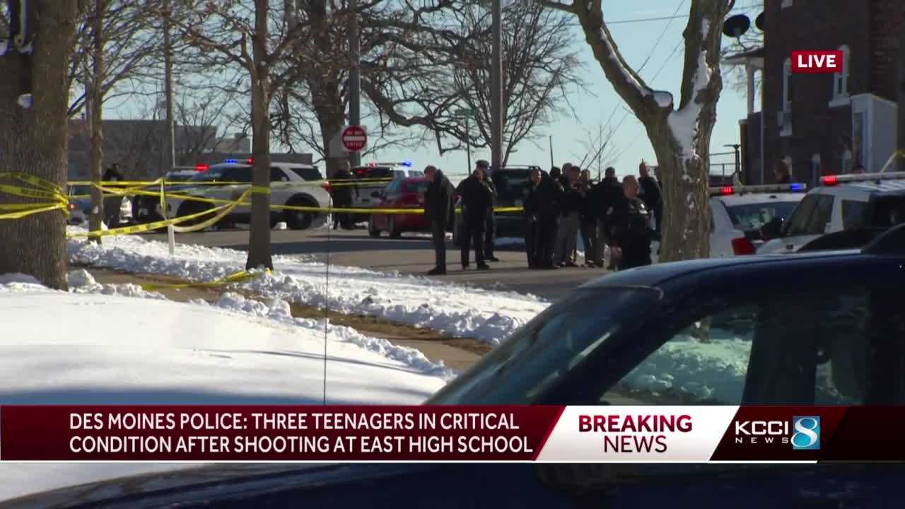 Police: 1 dead, 2 injured in shooting outside of Iowa high school
