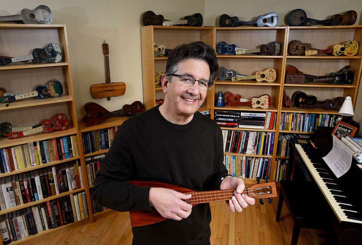 Life has never been the same since Jim Beloff picked up a ukulele for the first time. Now, his Clinton home is a de facto museum to the little instrument.  