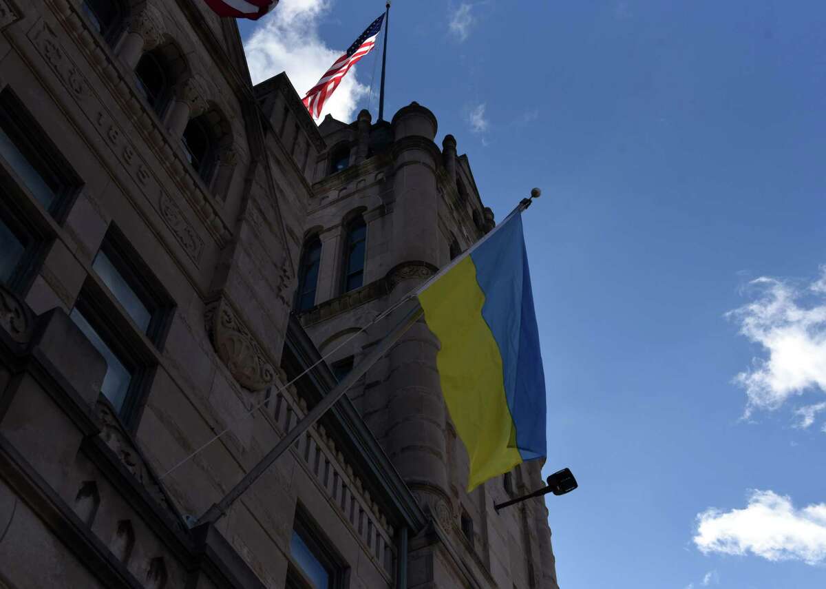 The City Of Cohoes Flies Ukrainian Flag At City Hall