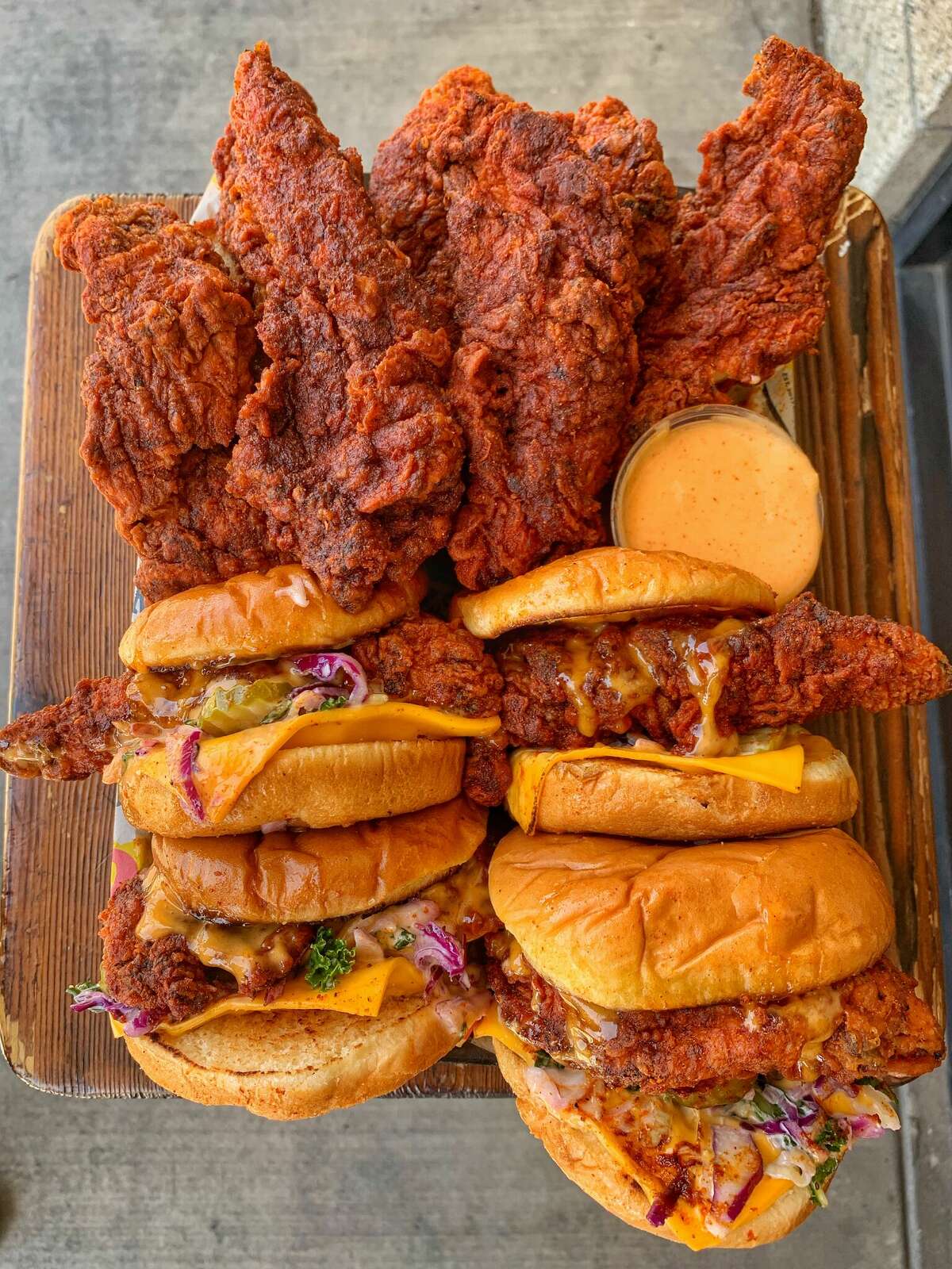 Dave's Hot Chicken specializes in chicken tenders and sliders, in a range of spice levels all the way up to "Reaper."