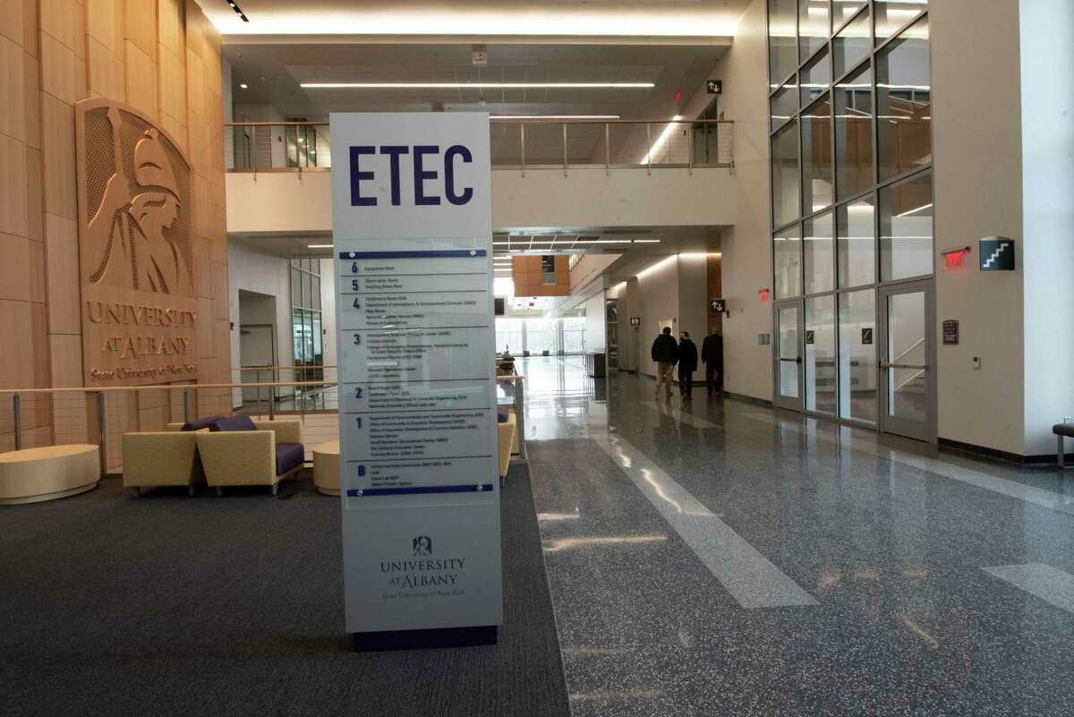 Interior of University at Albany ETEC building on Thursday, Feb. 24, 2022 in Albany, N.Y.