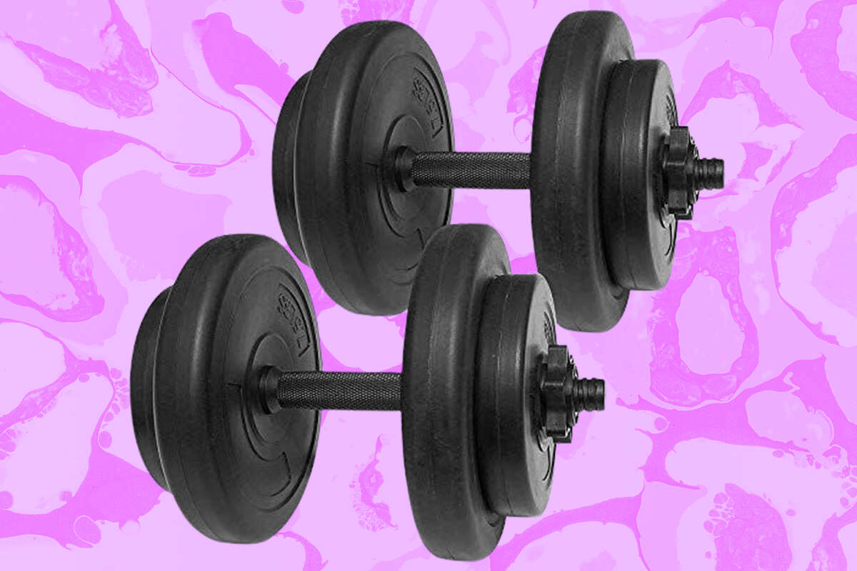 Every day is arm day with this 40-pound dumbbell set