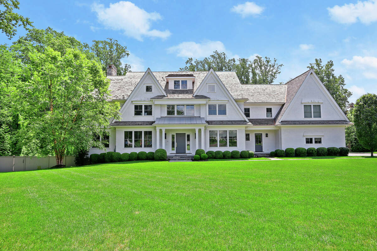 The home on 10 Salem Road in Westport, Conn. has six bedrooms and five full bathrooms.