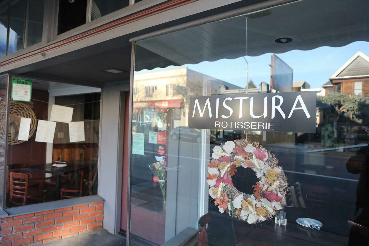 The exterior of Mistura restaurant on Piedmont Avenue in Oakland on Feb. 4. The restaurant's owner, Daniel Luna, was physically attacked at a 49ers playoff game in Los Angeles.
