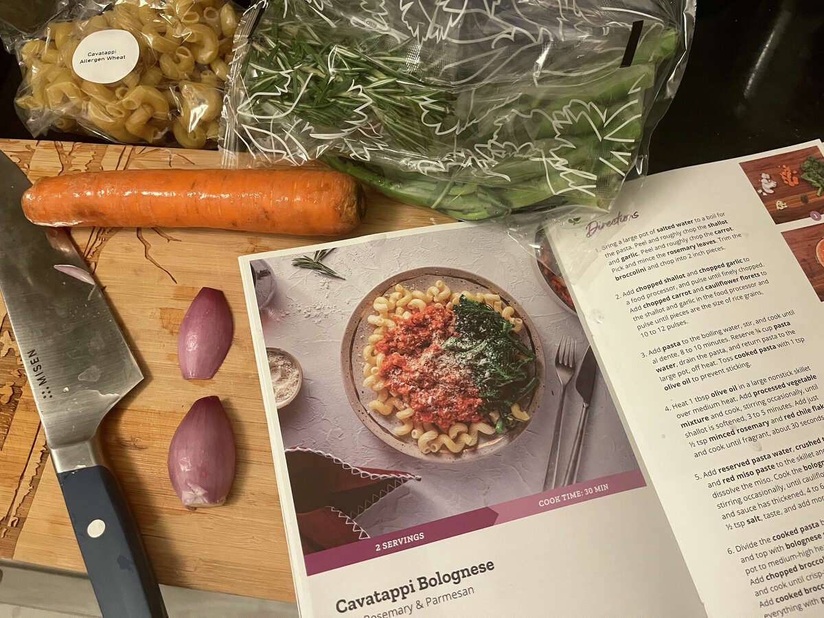 Purple Carrot vegan bolognese cavatappi