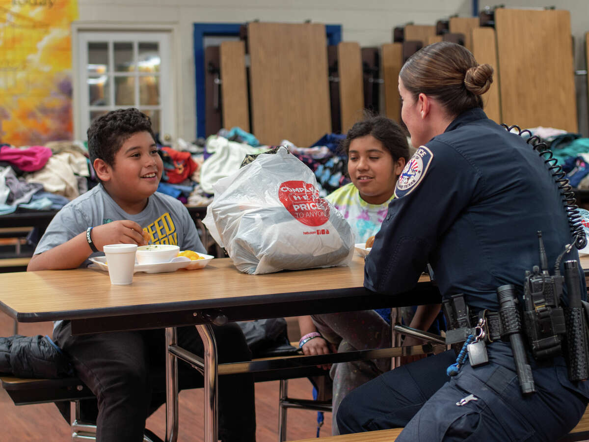 The Midland Police Department partnered with the Midland Soup Kitchen to provide lunch to 90 people from the community.