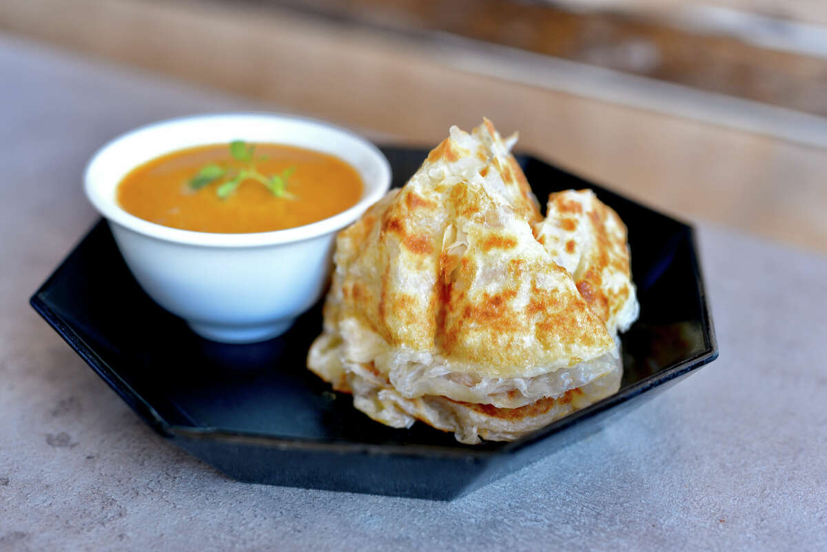Phat Eatery's roti canai appetizer comes with a curry dip.
