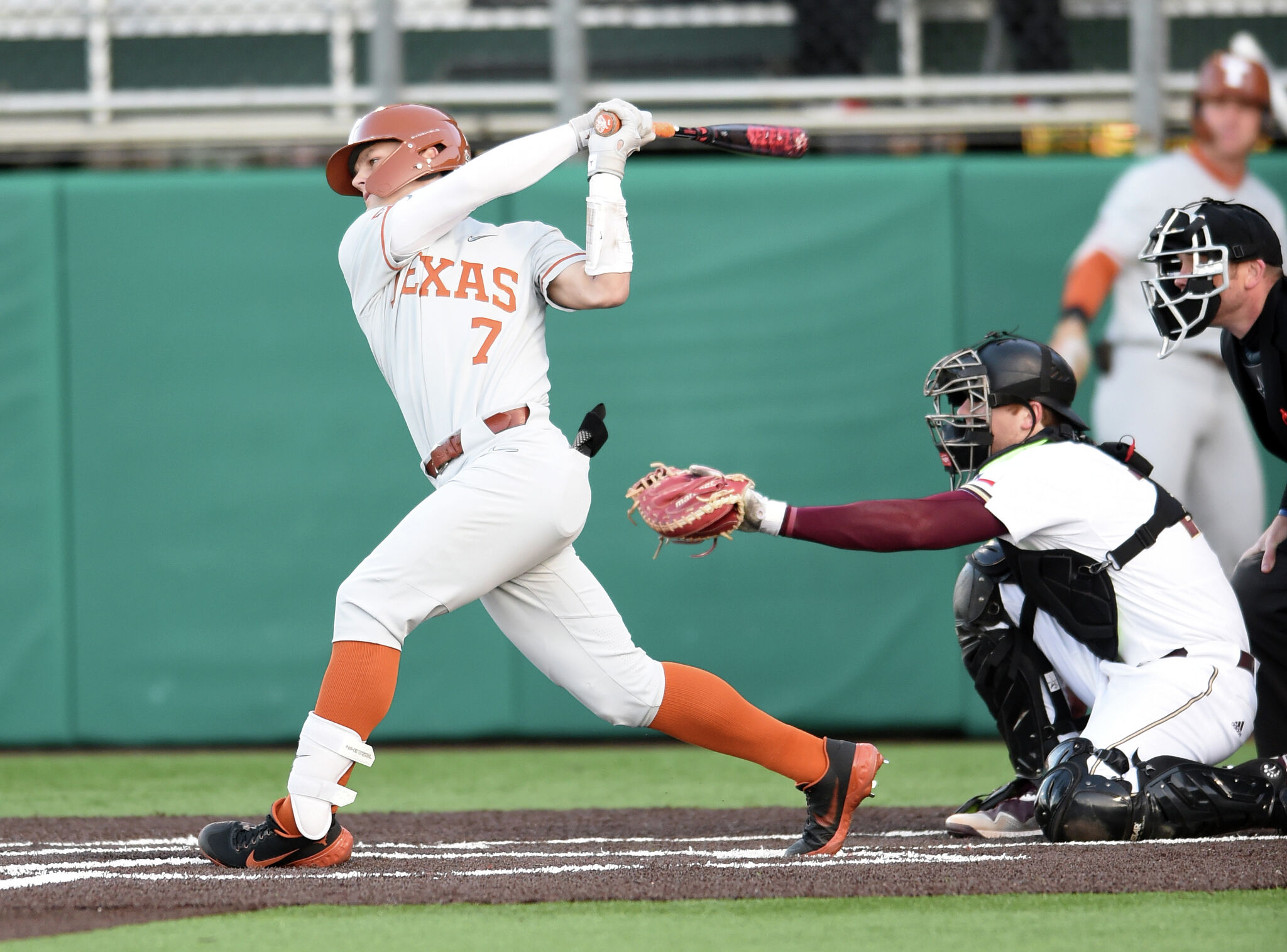 Texas Baseball on X: Three up, three down for @ChaseLummus24 in