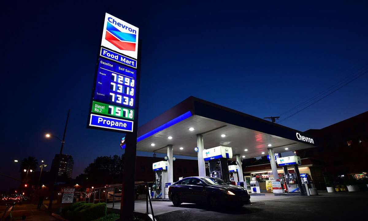 Gas prices hit more than $7 per gallon are at a downtown Los Angeles station on Wednesday. The American Automobile Association reported Wednesday that $4.25 was the new national price average for a gallon of regular gas, breaking the record for the 2008 peak of $4.10 a gallon.