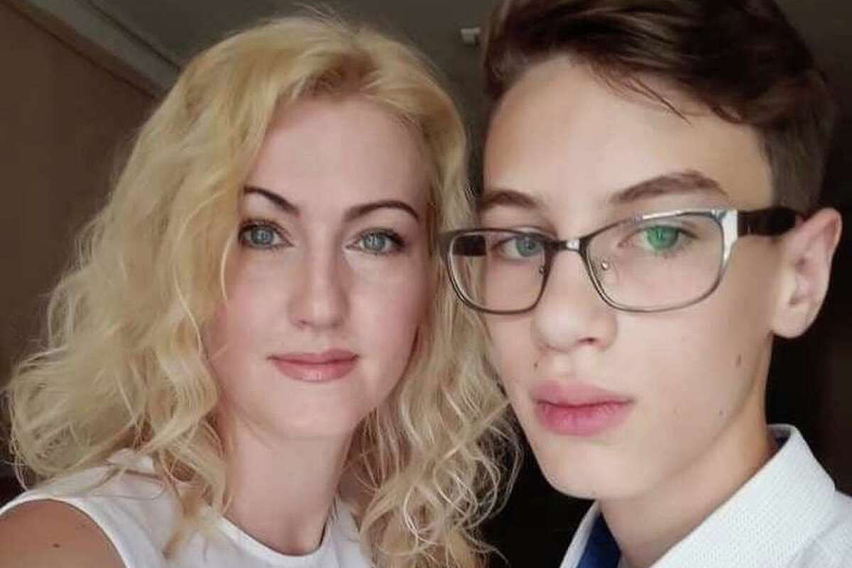 Tatiana Perebeinis and her son Nikita were killed by Russian mortar fire in Ukraine, earlier this week. Tatiana worked for Palo Alto company SE Ranking. (crop of vertical photo)  
