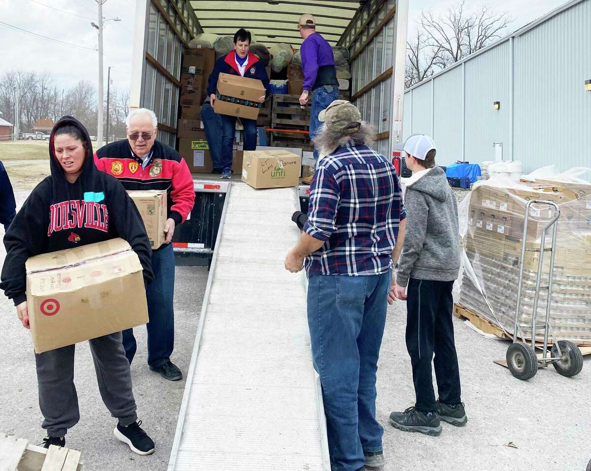 Within weeks, Connecticut Lions Club leaders rallied their 5,000 plus members in all six counties to fill two truckloads of needed items and drive to Kentucky to aid tornado victims.