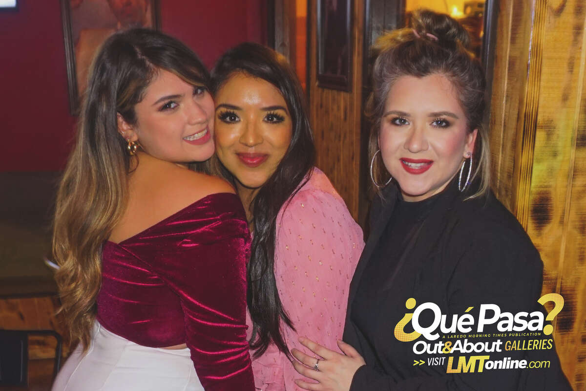 Briza Garza, Delilah Gonzalez and Sara Martinez at Charlie's Cigar Lounge.