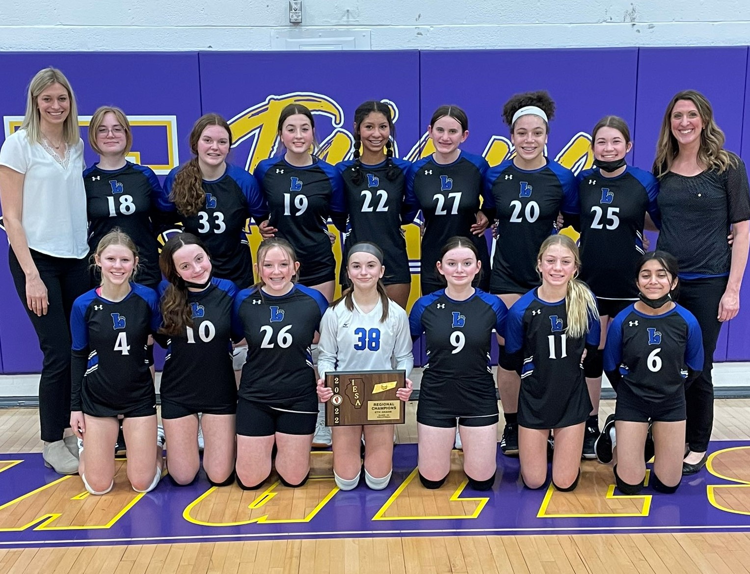 Liberty volleyball wins IESA regional championship