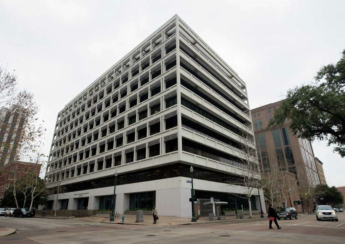 The Harris County Administration Building seen on Friday, March 11, 2022, in Houston.