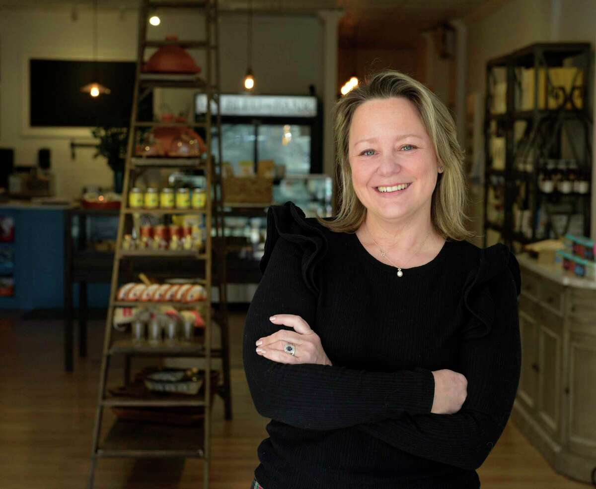 Paige DeFeo is opening Bleu on Bank, a new charcuterie business on Bank Street in New Milford, seen here on Feb. 28.