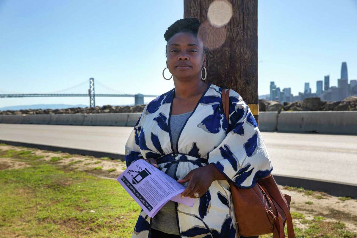 Hope Williams, a community activist living on Treasure Island, believes a proposed toll city leaders are pushing will make it harder for the support networks of low-income residents to access the community.
