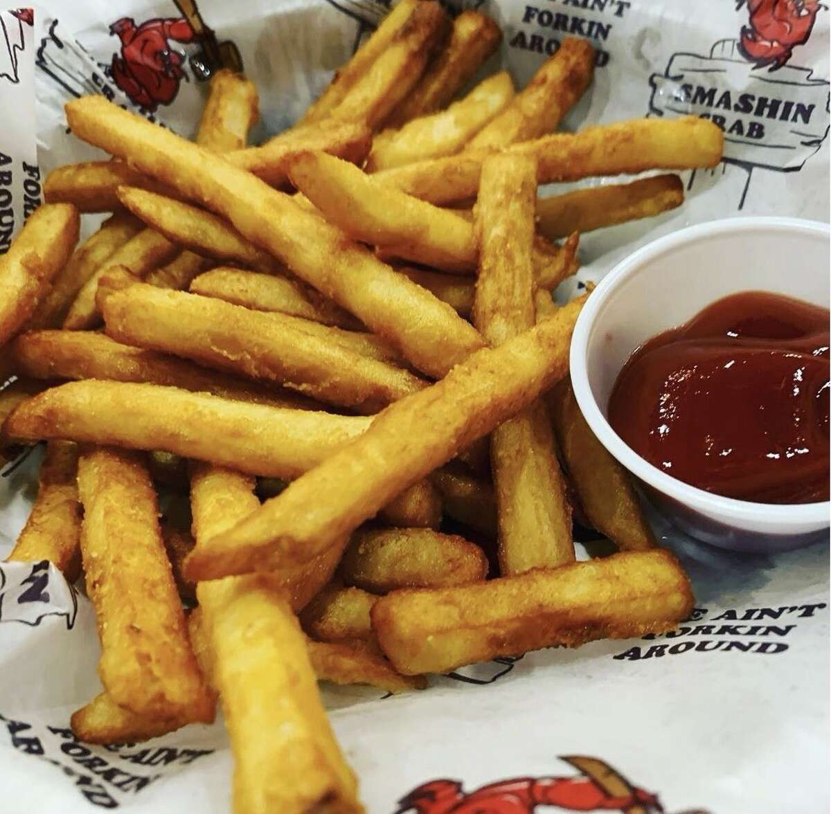 The French fries at the Smashing Crab 