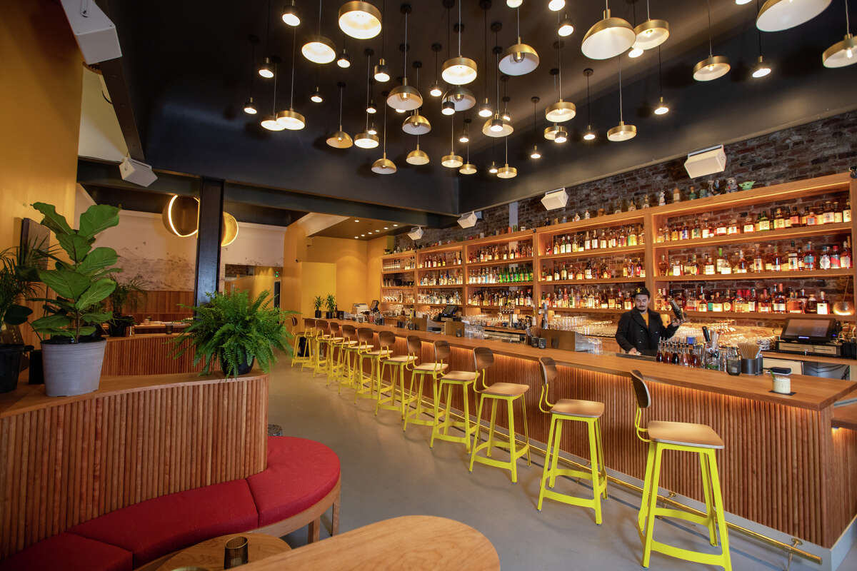 The new interior location for Pacific Cocktail Haven in San Francisco on Mar. 11, 2022. The bar is reopening in a new location after being closed for more than a year following a destructive fire in February 2021.