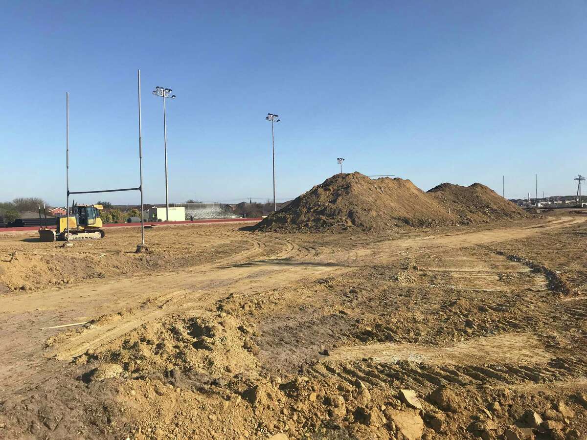 Resurfacing begins at south Laredo high school football fields