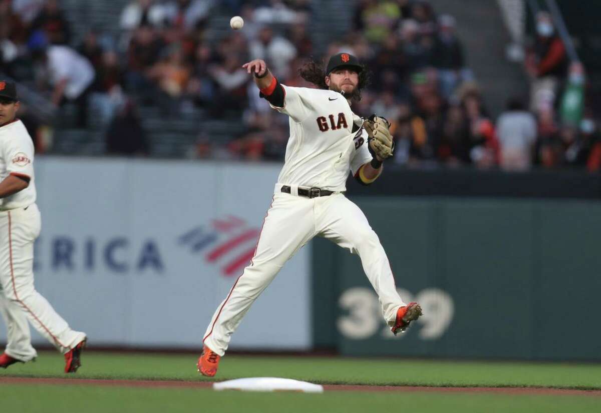 Giants shortstop Brandon Crawford at the age of 34 produced one of his best seasons in 2021, hitting 24 home runs, making the All-Star Game and winning a Gold Glove.