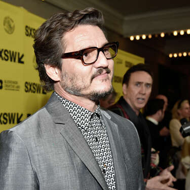  Pedro Pascal (L) and Nicholas Cage attend the premiere of "The Unbearable Weight of Massive Talent" during the 2022 SXSW Conference and Festival. Pascal said San Antonio has better tacos than Austin. 