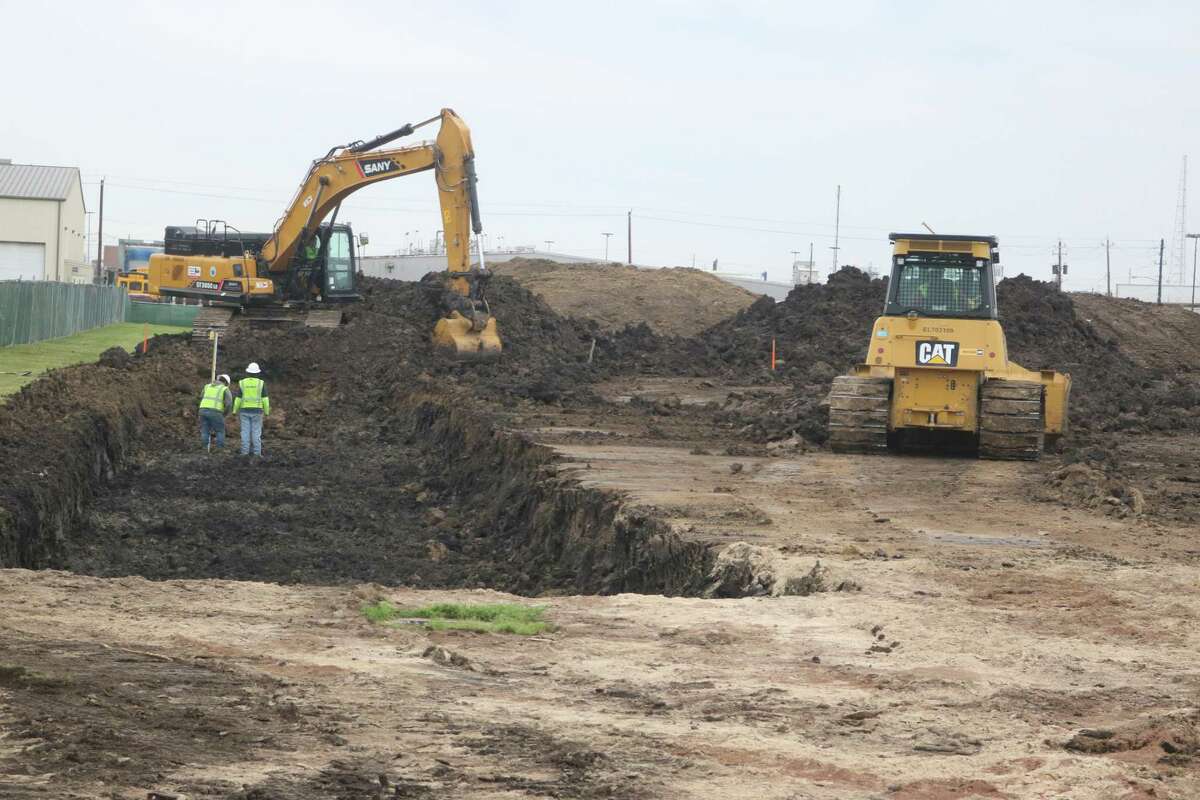 Construction of Deer Park High School's new softball facility is officially under way.