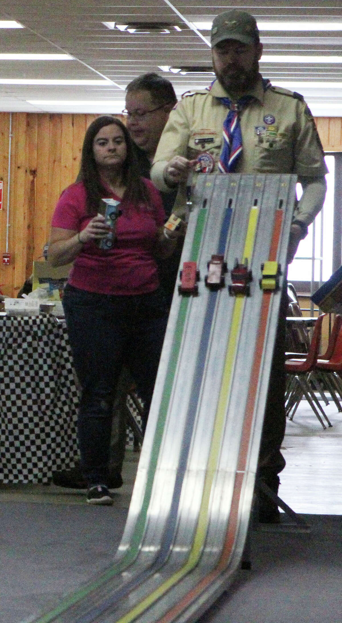 On Sunday at the Reed City Cub Scouts Pack 174 building, the Pinewood Derby race made its return.